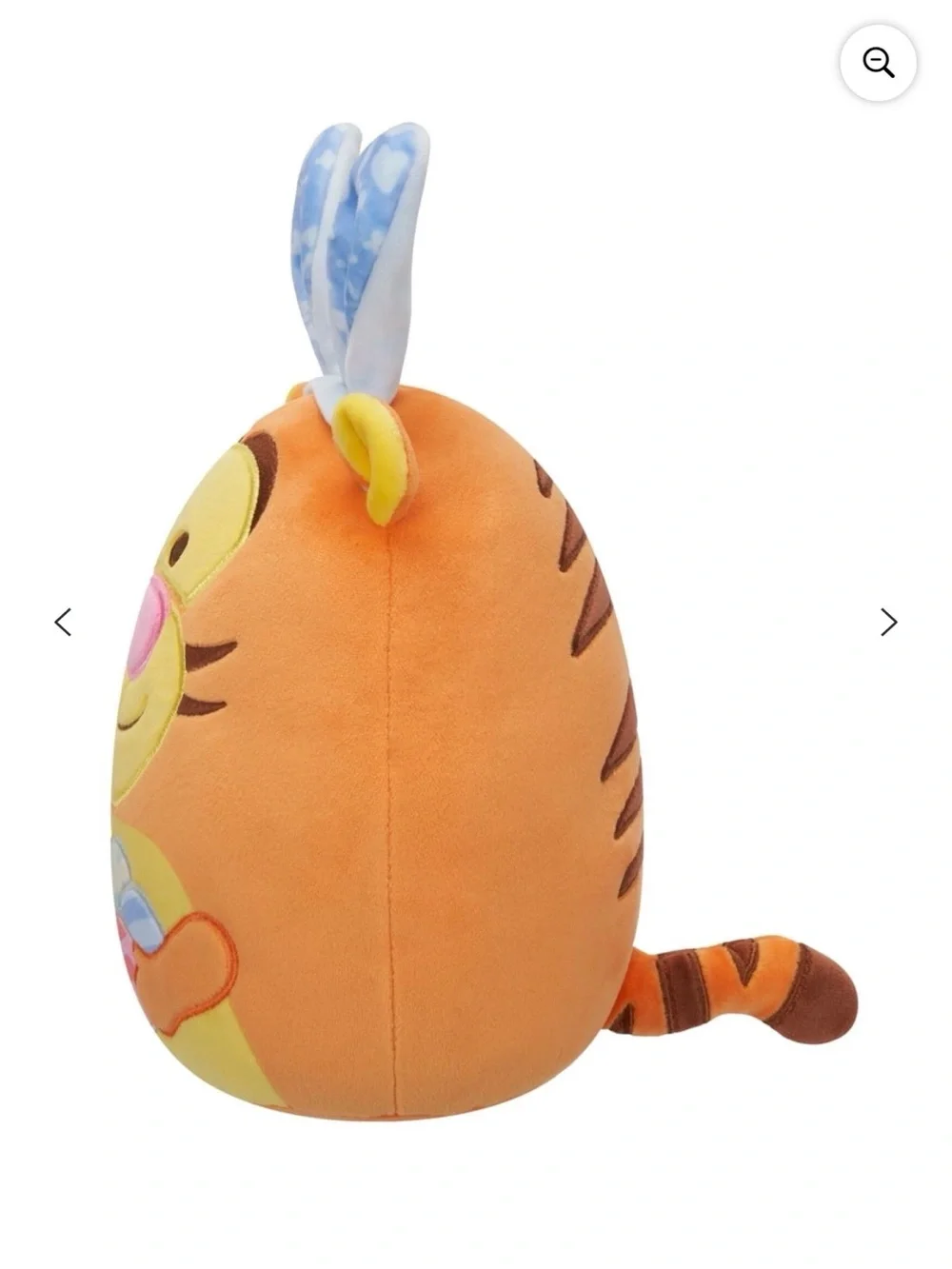 Disney Tigger Plush with Blue Bunny Ears - Orange, Yellow, Pink